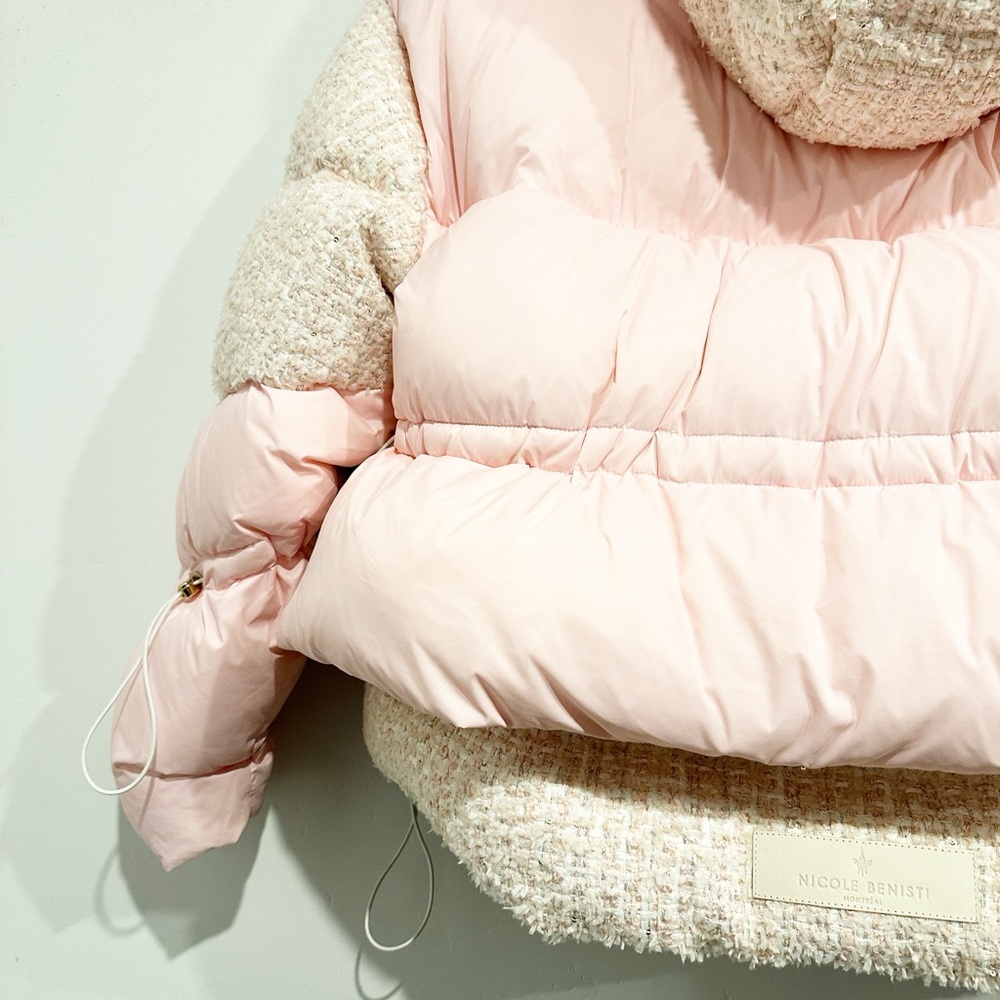 NWT Nicole Benisti Matignon Tweed Coat in Powder Pink Size XXS - Picture 8 of 15